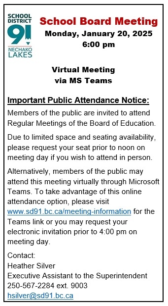 BM Announcement Jan 20 2025